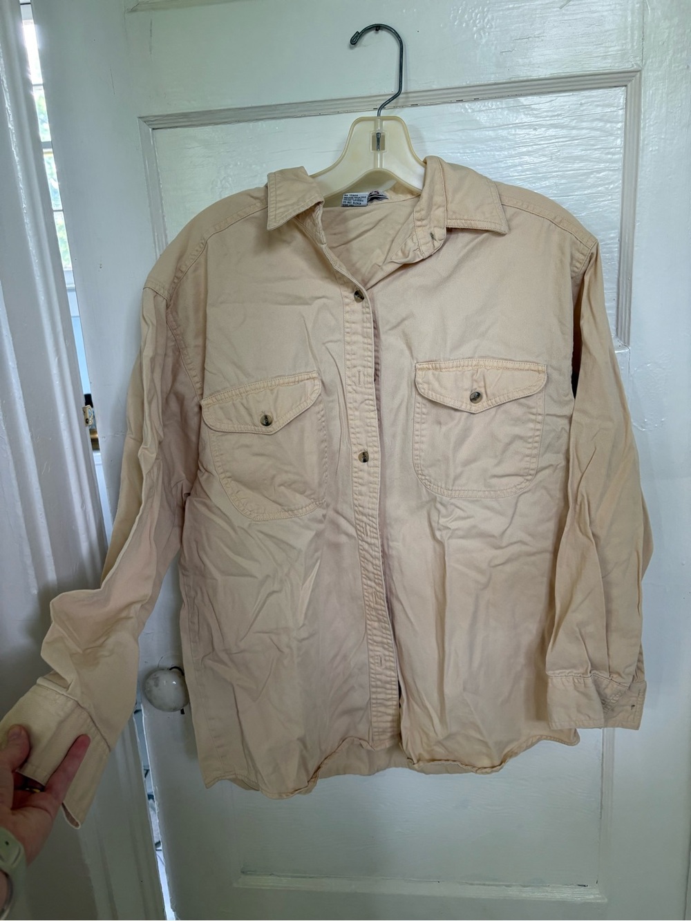 Vintage cotton yellow button-up - medium